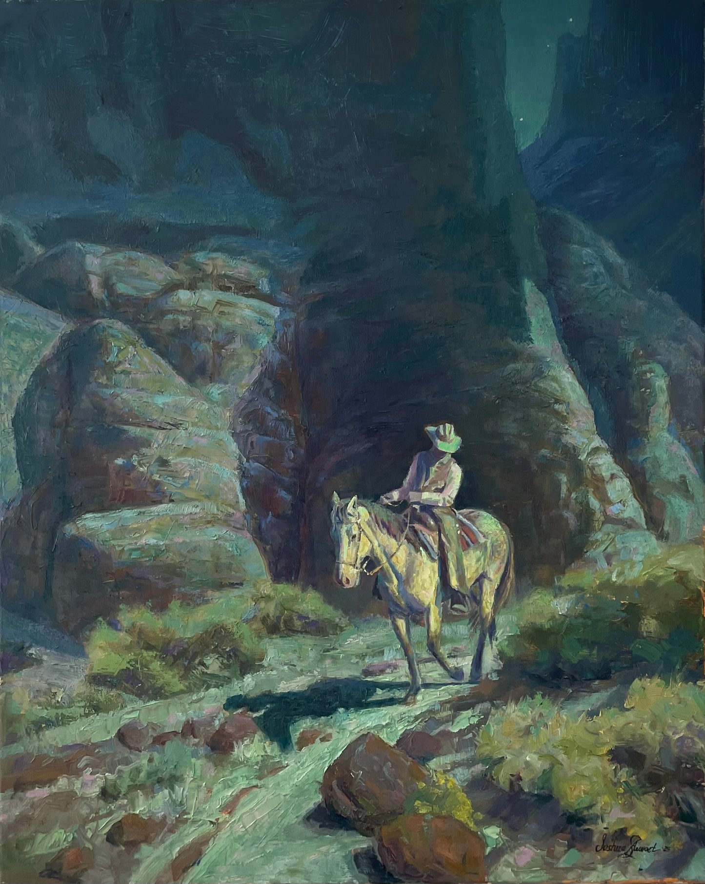 a. “Moonlight Sonata” Original Oil on Canvas 24x30 By Joshua Stewart - AVAILABLE