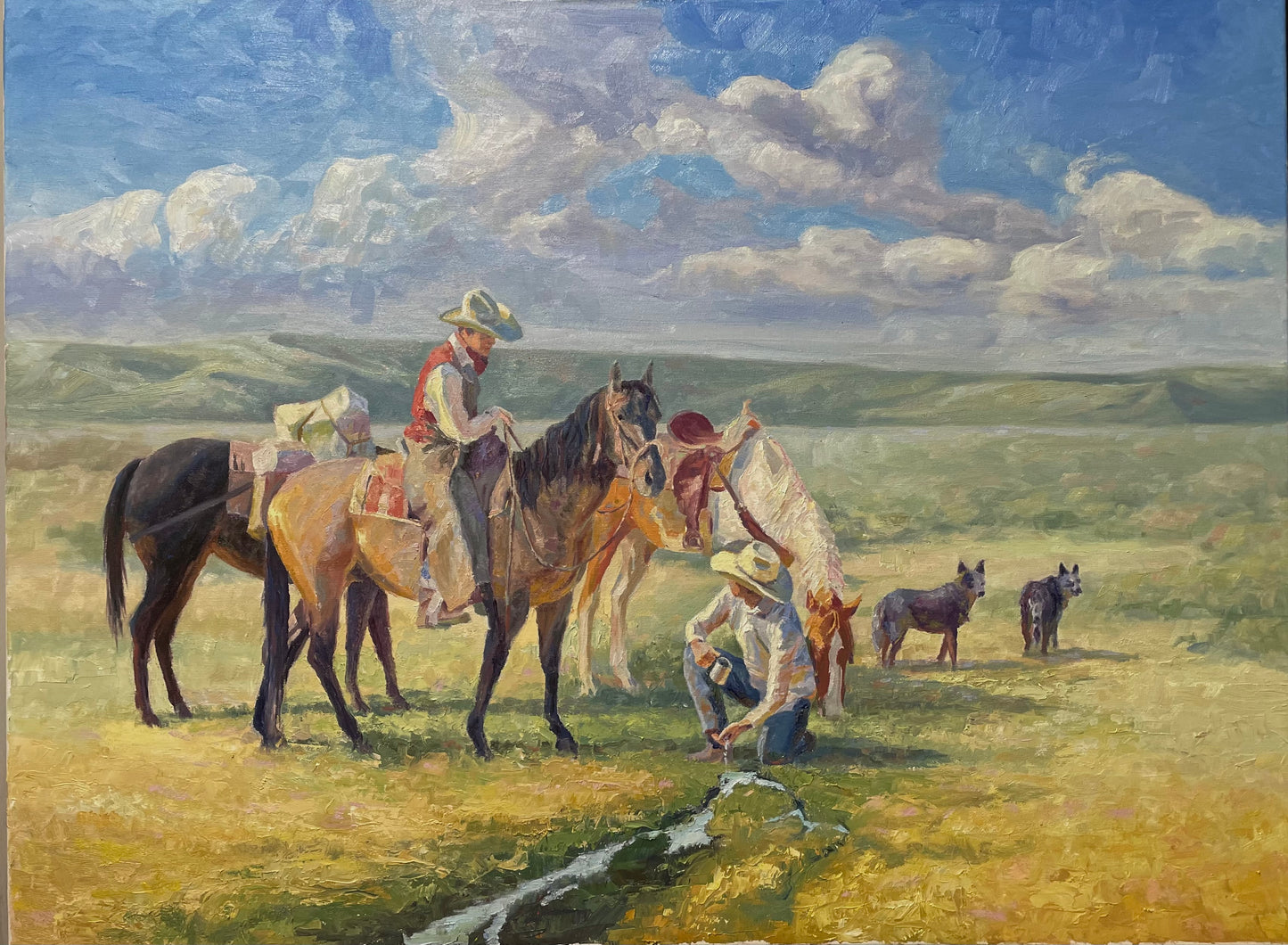“A Cool Spring” 30x40” Original oil on canvas by Joshua Stewart-SOLD