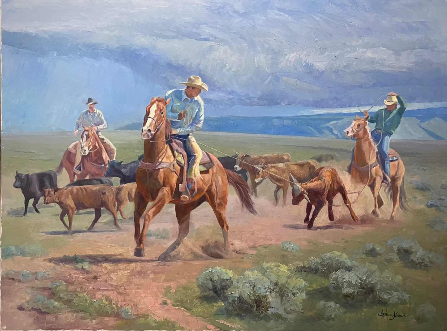 “Singled Out” -By Joshua Stewart, Original Oil 36x48” AVAILABLE