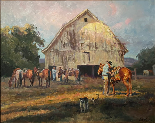 “Where the Day Begins” -24x30” Original Oil on Canvas by Joshua Stewart -(SOLD)