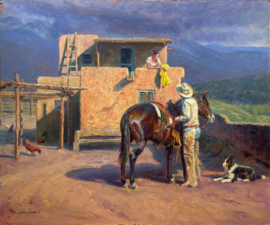 a. “The Yellow Slicker” 30x36 Original Oil on Panel by Joshua Stewart -AVAILABLE